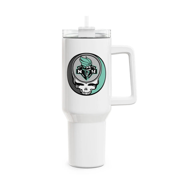 Grateful Dead - New York Liberty Stealie "Fat Man" Tumbler, Double Insulated 40oz Travel Mug - StealieShop