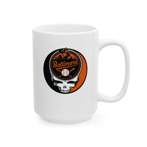 Grateful Dead - Baltimore Orioles Stealie Ceramic Mug - MLB - StealieShop