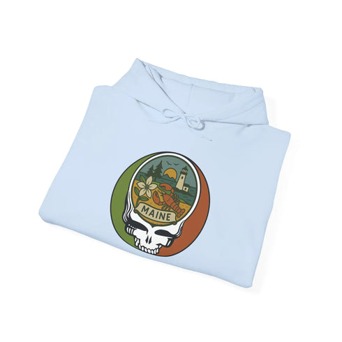 Grateful Dead - Maine State Stealie Unisex Heavy Blend Hoodie - StealieShop