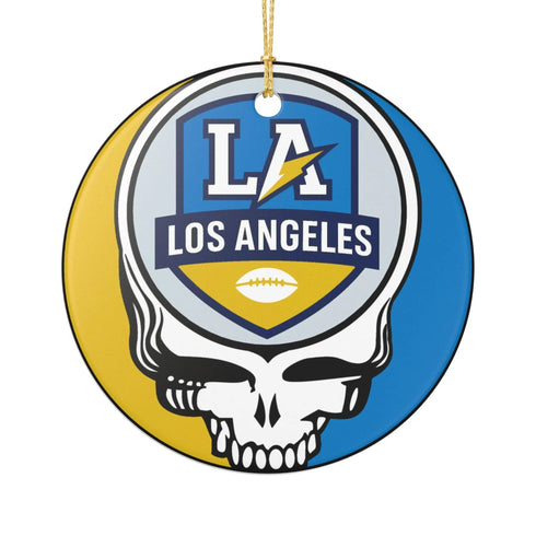 Grateful Dead - Los Angeles Football Stealie Christmas Ornament - StealieShop