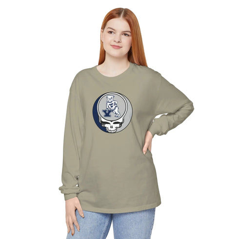 Yale University Garment-dyed Long Sleeve T-Shirt - StealieShop