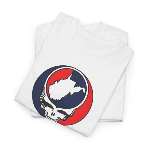 West Virginia Map Stealie Grateful Dead T-Shirt