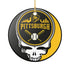 Grateful Dead - Pittsburgh Baseball Stealie Christmas Ornament - StealieShop