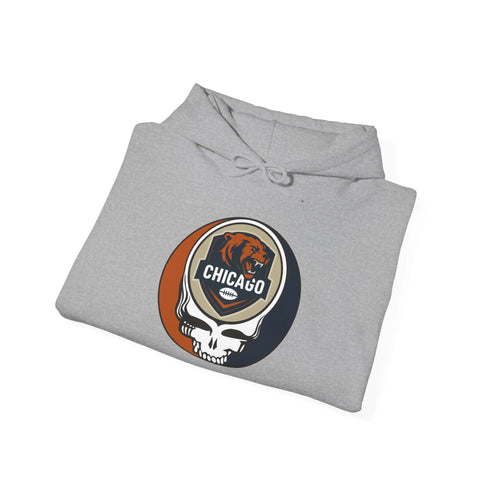 Grateful Dead - Chicago Bears Stealie Grateful Dead Hooded Sweatshirt - NFL - StealieShop