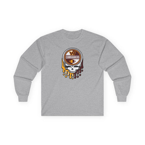 Washington Commanders Grateful Dead Long Sleeve Tee StealieShop