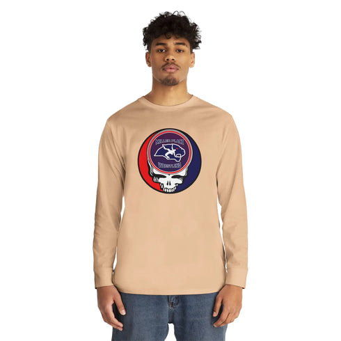 Grateful Dead - Miller Place Wrestling Stealie Long Sleeve Crewneck Tee - StealieShop