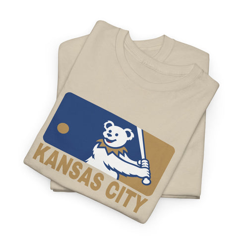 Kansas City Royals Dancing Bear MLB Logo Unisex Grateful Dead T-Shirt