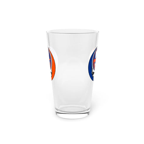 New York Islanders Grateful Dead Stealie 16oz Pint Glass StealieShop