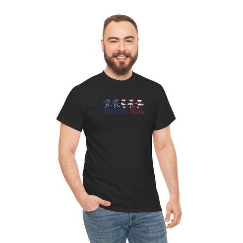 American Flag Dancing Bears Unisex Grateful Dead T-Shirt
