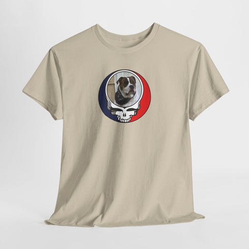 Custom Dog Stealie Unisex Grateful Dead T-Shirt (111)