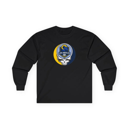 Grateful Dead - Los Angeles Rams Stealie Ultra Cotton Long Sleeve Tee - StealieShop