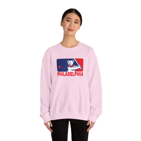 Philadelphia Phillies Dancing bear MLB Logo Stealie Crewneck Sweatshirt
