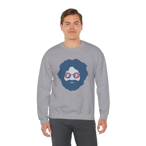 Grateful Dead - Jerry | Life is dead. Crewneck Sweatshirt - StealieShop