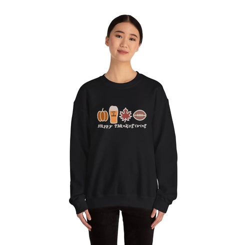 Life is dead. Happy Thanksgiving Unisex Crewneck Sweatshirt