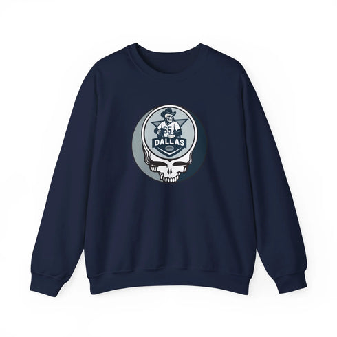 Grateful Dead - Dallas Cowboys Grateful Dead Stealie Crewneck Sweatshirt - NFL - StealieShop