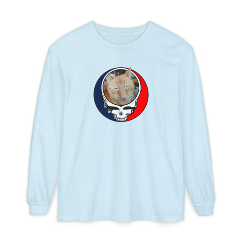 Custom Cat Garment-Dyed Long Sleeve T-Shirt (56)