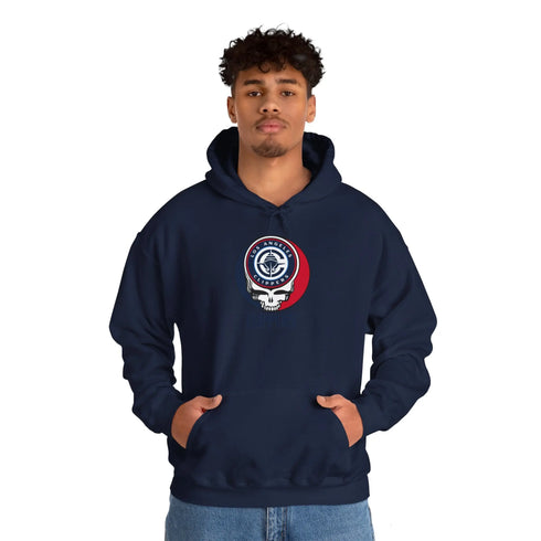 Los Angeles Clipper Grateful Dead Steal Your Face Unisex Hoodie - NBA StealieShop