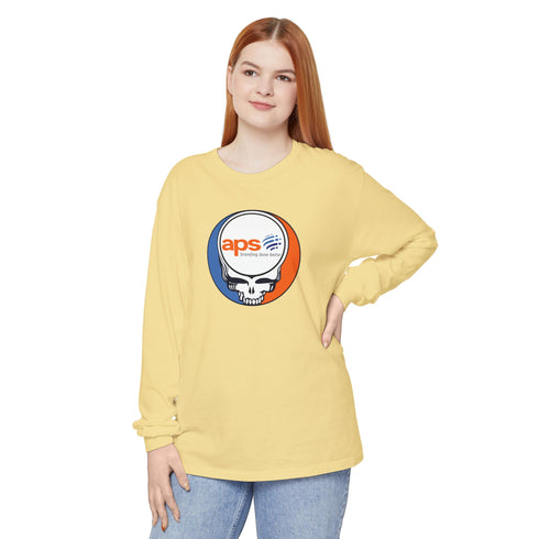 Custom APS Stealie Garment-Dyed Long Sleeve T-Shirt