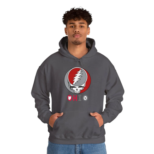 Grateful Dead - Ohio State Grateful Dead Unisex Heavy Blend Hoodie - Hooded Sweatshirt - OSU - StealieShop