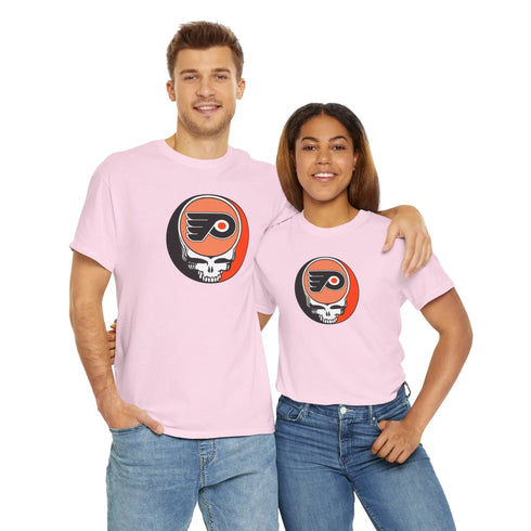 Grateful Dead - Philadelphia Flyers Grateful Dead Steal Your Face T-Shirt - NHL - StealieShop