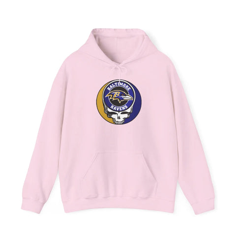 Baltimore Ravens Stealie Grateful Dead Hooded Sweatshirt - NFL
