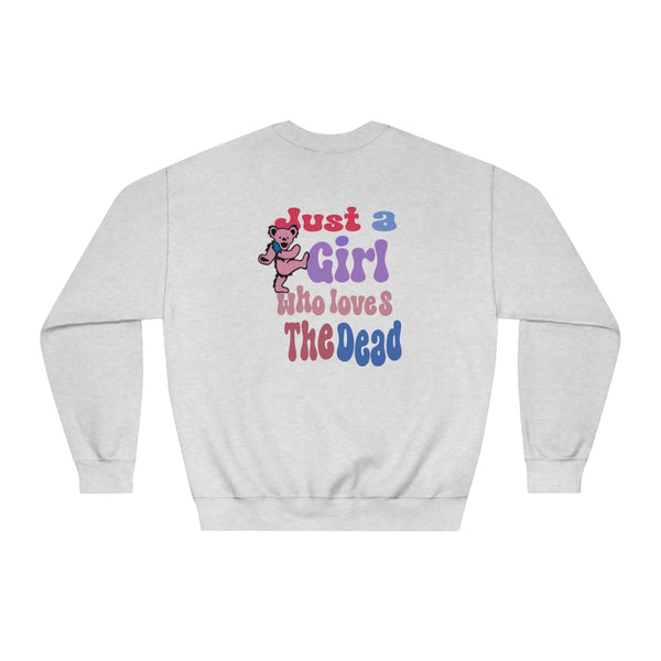 Just A Girl Who Loves The Dead DryBlend® Crewneck Sweatshirt - StealieShop