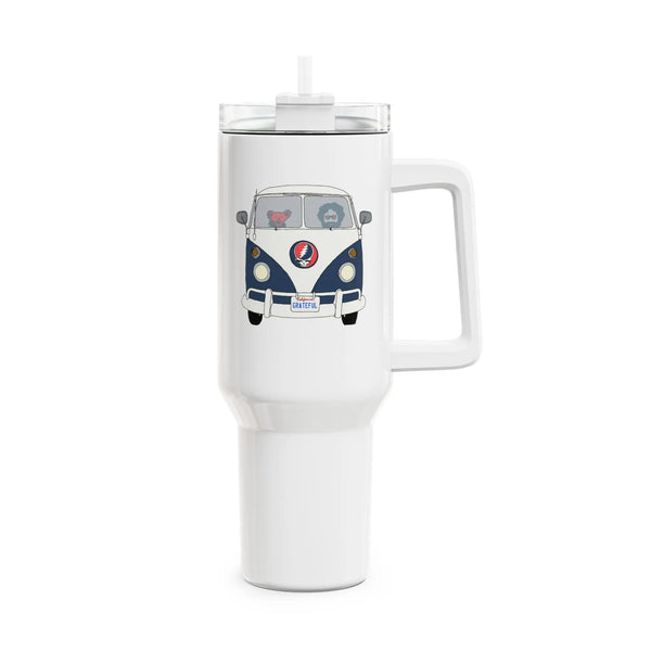 Grateful Dead - Jerry's On The Bus "Fat Man" Tumbler, Double Insulated 40oz Travel Mug - StealieShop