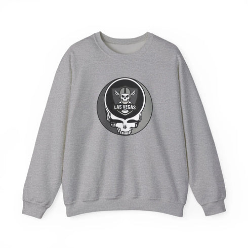 Grateful Dead - Las Vegas Raiders Grateful Dead Stealie Crewneck Sweatshirt - NFL - StealieShop