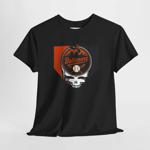 Grateful Dead - Home Run Collection: Baltimore Edition Grateful Dead Steal Your Face T-Shirt - MLB - StealieShop