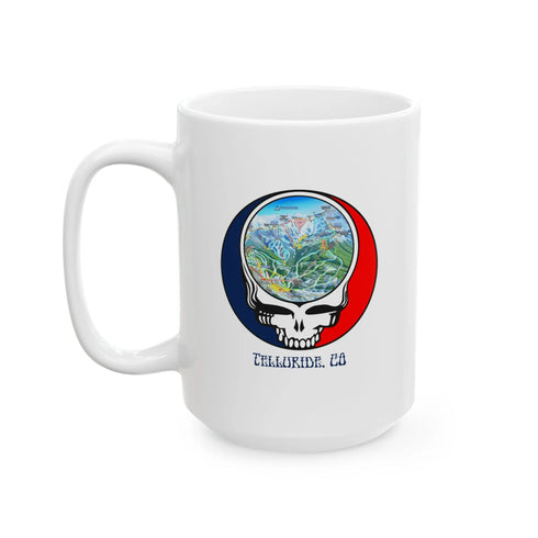 Telluride Trail Map Stealie 15oz Ceramic Mug