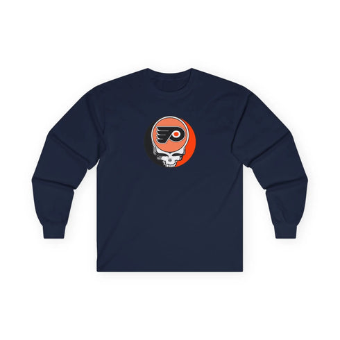 Phildelphia Flyers Grateful Dead Long Sleeve Tee StealieShop
