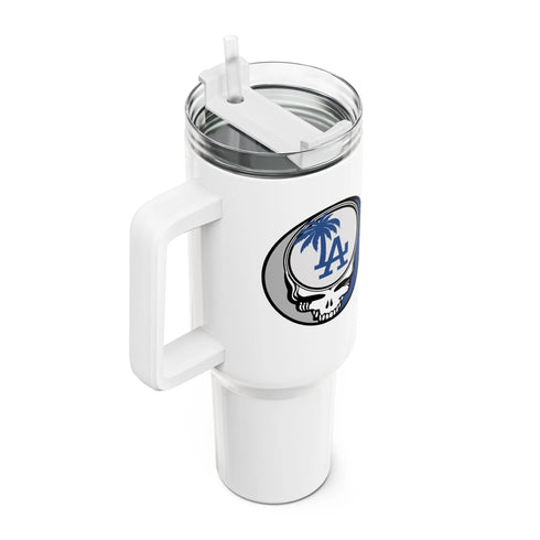 Grateful Dead - Los Angeles Dodgers "Fat Man" Tumbler, Double Insulated 40oz Travel Mug - StealieShop