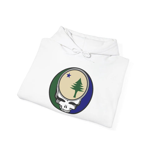Grateful Dead - Maine Unofficial State Flag Stealie Unisex Heavy Blend Hoodie - StealieShop