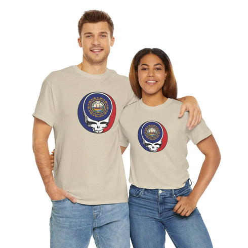 New Hampshire State Flag Grateful Dead T-Shirt StealieShop