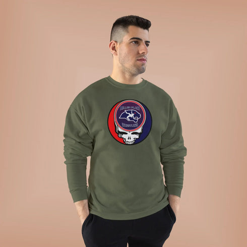 Grateful Dead - Miller Place Wrestling Stealie Unisex Crewneck Sweatshirt - StealieShop