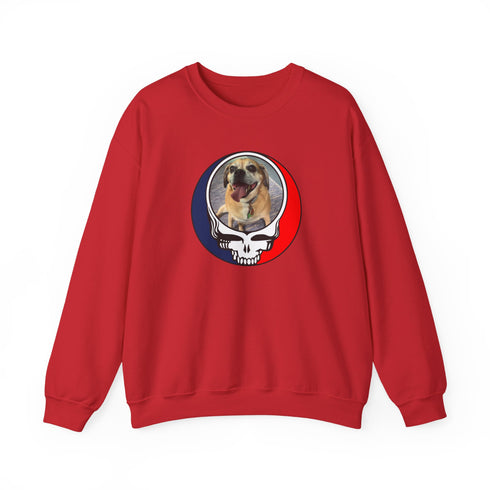 Custom Dog Stealie Crewneck Sweatshirt