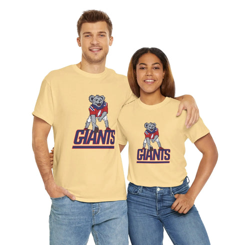 New York Giants Dancing Bear Grateful Dead T-Shirt - NFL - StealieShop