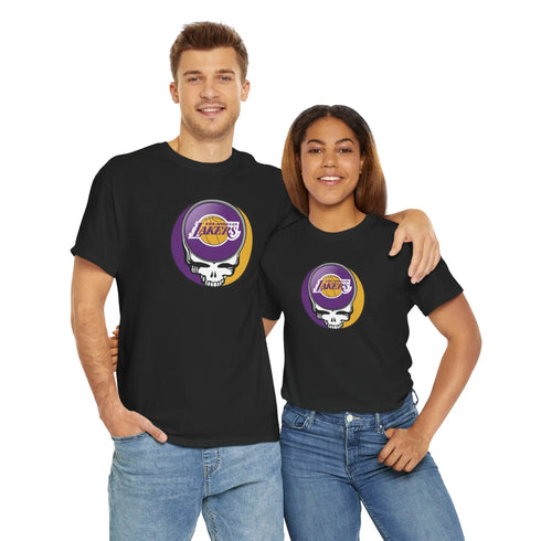 Grateful Dead - Los Angeles Lakers Grateful Dead Steal Your Face T-Shirt - NBA - StealieShop