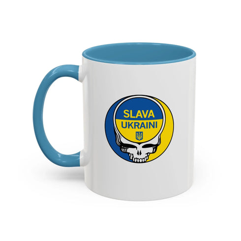 Grateful Dead - Slava Ukraini Grateful Dead Stealie Coffee Mug - StealieShop