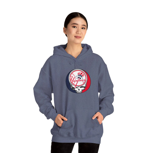 New York Yankees Grateful Dead Unisex Heavy Blend Hoodie - MLB - StealieShop