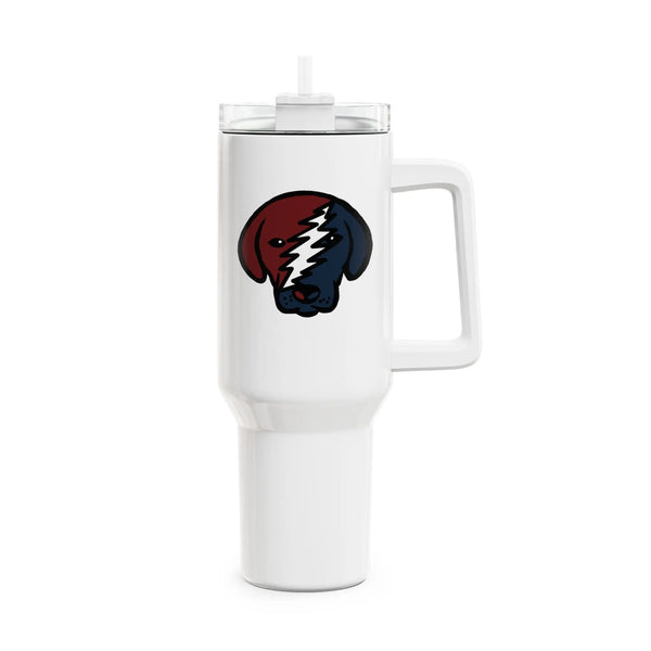 Grateful Dead - Stealie Pup "Fat Man" Tumbler, Double Insulated 40oz Travel Mug - StealieShop