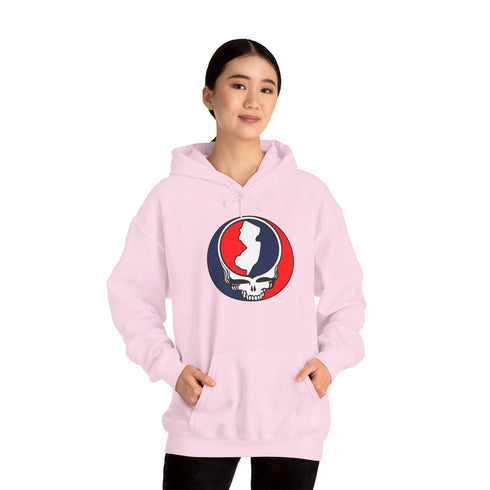 New Jersey Map Stealie Grateful Dead Hoodie