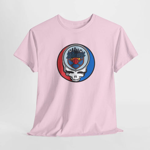 Grateful Dead - Miami Marlins Classic Stealie T Shirt - MLB - StealieShop