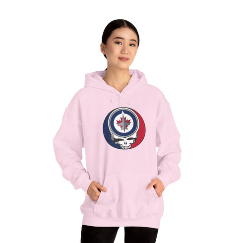Winnepeg Jets Grateful Dead Unisex Heavy Blend Hoodie StealieShop