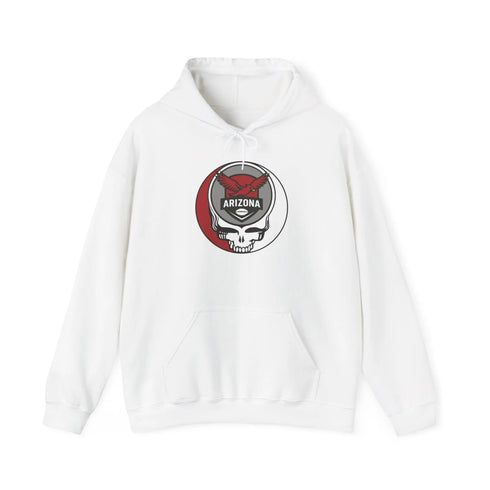 Grateful Dead - Arizona Cardinals Stealie Grateful Dead Hooded Sweatshirt - NFL - StealieShop