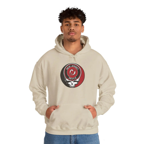 New Jersey Devils Grateful Dead Unisex Heavy Blend Hoodie StealieShop