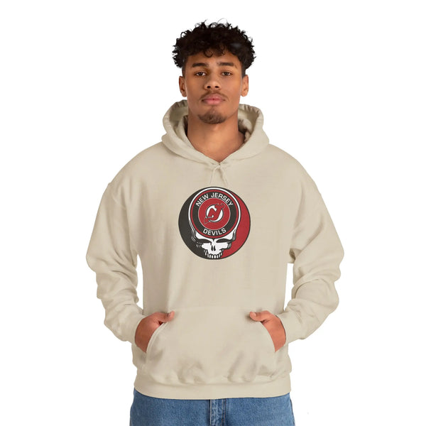 New Jersey Devils Grateful Dead Unisex Heavy Blend Hoodie StealieShop