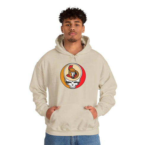 Ottowa Senators Grateful Dead Unisex Heavy Blend Hoodie StealieShop