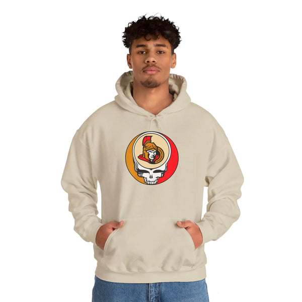 Ottowa Senators Grateful Dead Unisex Heavy Blend Hoodie StealieShop
