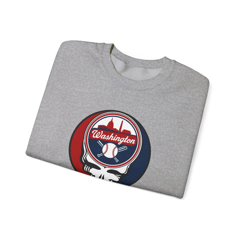 Grateful Dead - Washington Nationals Grateful Dead Stealie Crewneck Sweatshirt - MLB - StealieShop